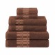 Shop quality Larissa 100 Cotton, Soft, Extremely Absorbent, 6 Piece Towel Set, Chocolate in Kenya from vituzote.com Shop in-store or online and get countrywide delivery!