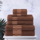 Shop quality Larissa 100 Cotton, Soft, Extremely Absorbent, 6 Piece Towel Set, Chocolate in Kenya from vituzote.com Shop in-store or online and get countrywide delivery!