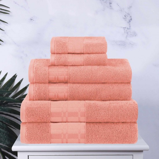 Shop quality Larissa 100 Cotton, Soft, Extremely Absorbent, 6 Piece Towel Set, Coral in Kenya from vituzote.com Shop in-store or online and get countrywide delivery!
