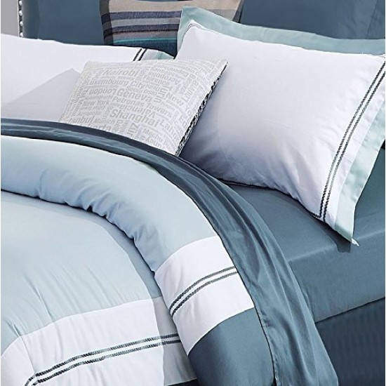 Shop quality Superior Meridian 300-Thread Count Cotton Embroidered Duvet Cover and Sham Set - Full/Queen in Kenya from vituzote.com Shop in-store or online and get countrywide delivery!