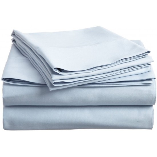 Shop quality Superior Egyptian Cotton, 300 Thread Count; Deep-fitting pocket, Soft & Smooth 3-Piece Twin Sheet Set, Solid Light Blue in Kenya from vituzote.com Shop in-store or online and get countrywide delivery!
