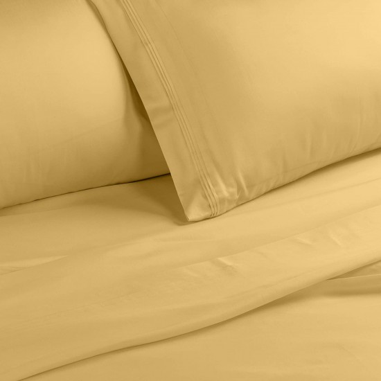 Shop quality Superior 1500-Thread Count Solid Premium Egyptian Cotton Deep Pocket Sheet Set, fits a mattress up to 18 inches; Queen Size, Gold in Kenya from vituzote.com Shop in-store or online and get countrywide delivery!