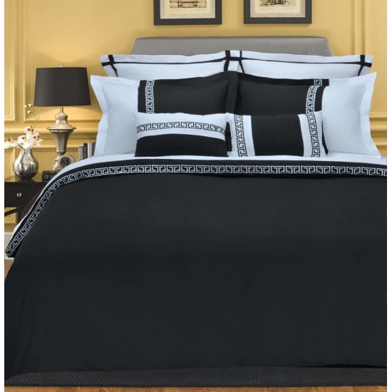 Shop quality Superior Emma Reversible Wrinkle-Resistant Embroidered  3-Piece Duvet Cover Set, Full/Queen - Black/White in Kenya from vituzote.com Shop in-store or online and get countrywide delivery!