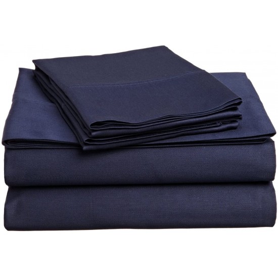 Shop quality Superior Egyptian Cotton 300-Thread-Count Sheet Set, Deep Pocket, Queen, Navy Blue in Kenya from vituzote.com Shop in-store or online and get countrywide delivery!