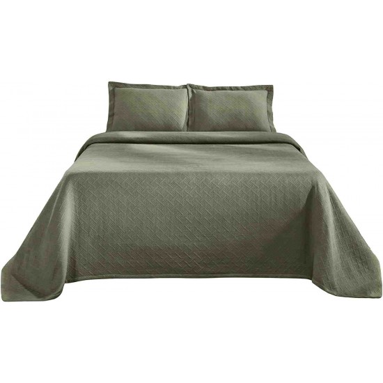 Shop quality Superior 100 Cotton Basketweave 3-Piece Bedspread with Pillow Shams- Queen, Sage in Kenya from vituzote.com Shop in-store or online and get countrywide delivery!