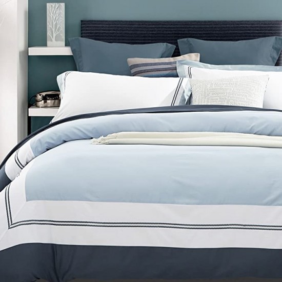 Shop quality Superior Meridian 300-Thread Count Cotton Embroidered Duvet Cover and Sham Set - Full/Queen in Kenya from vituzote.com Shop in-store or online and get countrywide delivery!