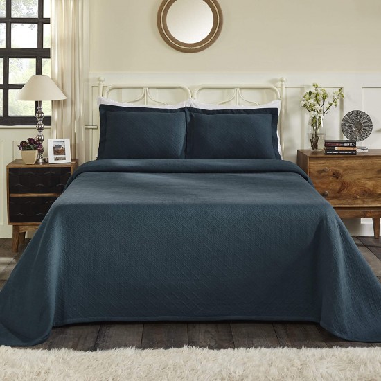 Shop quality Superior 100 Cotton Basketweave 3-Piece Bedspread with Pillow Shams, King, Deep Sea in Kenya from vituzote.com Shop in-store or online and get countrywide delivery!