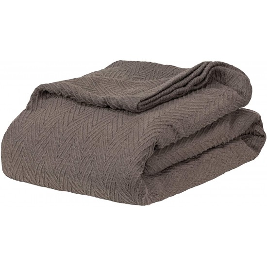 Shop quality Superior 100 Cotton Thermal Blanket - Oversized Throw, Woven Blanket with Herringbone Weave Pattern, Charcoal, Full/Queen in Kenya from vituzote.com Shop in-store or online and get countrywide delivery!
