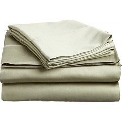 Superior Egyptian Cotton 300-Thread-Count Sheet Set, Deep Pocket, King, Sage