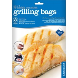 Kitchen Craft Non-Stick Reusable Grilling Roasting Bags (Pack of 3)