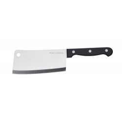 World of Flavours Oriental Fully Forged Cleaver, Stainless steel with riveted handles