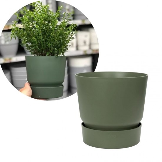 Shop quality Elho Greenville Round Pot & Base Leaf Green, 20cm in Kenya from vituzote.com Shop in-store or online and get countrywide delivery!