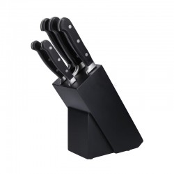 MasterClass Tipless Knife Block, 5 Piece Set, Black