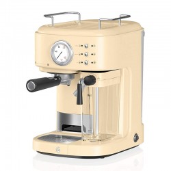 Swan Retro One Touch Espresso Machine, Cream