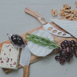 KitchenCraft "We Love Summer" Rectangular Melamine Wood-Effect Food Serving Platter