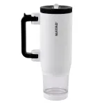 Nayad Hydrostash Tumbler with Snackbox - White, 680ml ( 12 hours hot )