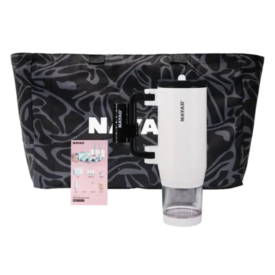 Nayad Hydrostash Tumbler with Snackbox - White, 680ml ( 12 hours hot )