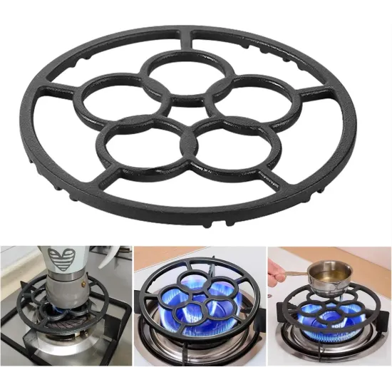 VZ Cast Iron Gas Ring Reducer for Moka Pots & Small Saucepans,18.3 cm