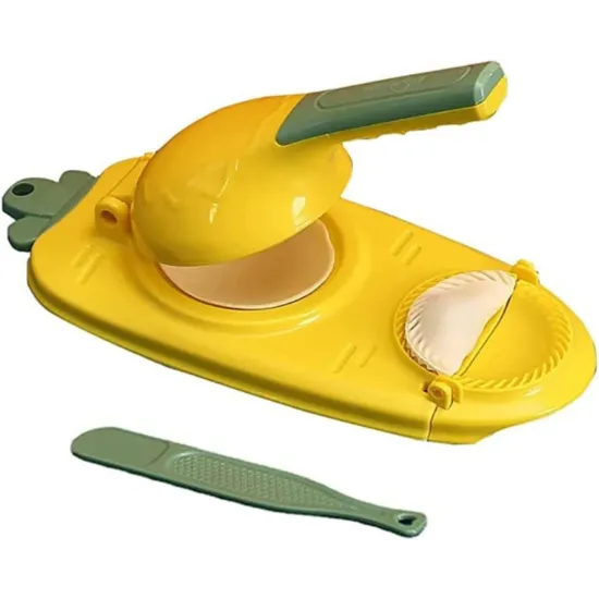 	2 in 1 Dumpling Maker Press and press, Yellow