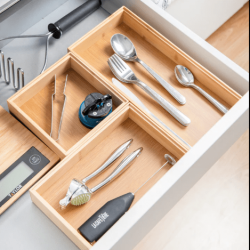 Copco Bamboo Home Organisers, Set of 3