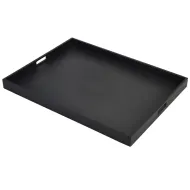 Neville Genware Solid Black Butlers Tray, 64 x 48 x 4.5cm (L x W x H)