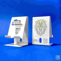 Zuri Desk Mobile Phone Holder (Steel), Arctic White - Lion