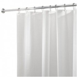 InterDesign Mold & Mildew-Free Shower Liner, 72 inch by 72 inch, Clear
