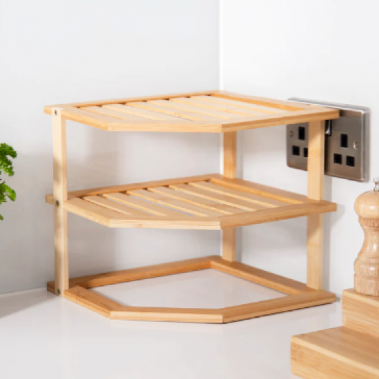 Copco Bamboo 3-Tier Kitchen Corner Storage Shelf, COP3TIERCORBAM Shop quality Copco Bamboo 3-Tier Kitchen Corner Storage Shelf in Kenya from vituzote.com Shop in-store or online and get countrywide delivery!