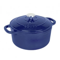 Lodge Enameled Dutch Oven, Indigo, 5.2 Litres