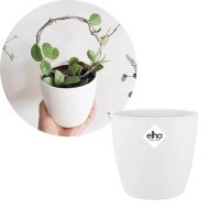 Elho Brussels Round Mini White, 9.5cm 
