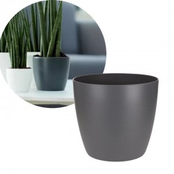 Elho Brussels Round Mini Anthracite, 10.5 cm 