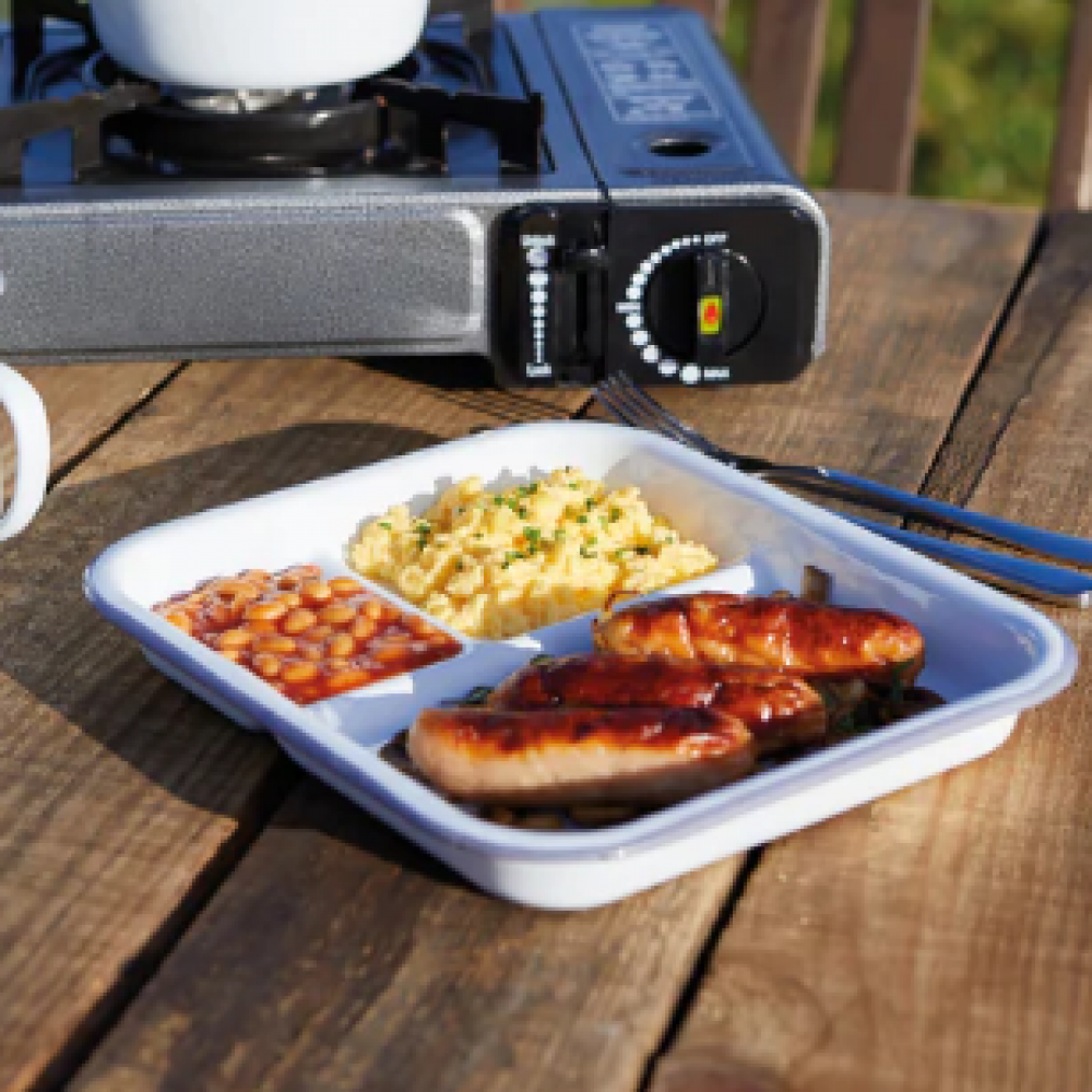 Dinner Sets Living Nostalgia Enamel Camping Plate by