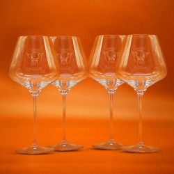 Stolzle Q1 MOUTH BLOWN & PREMIUM Bordeaux Set of 4 Glasses,  600ml