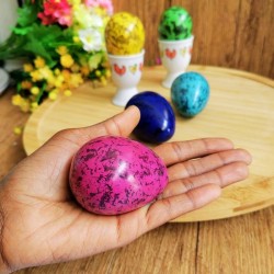 Undugu Hand Made Soapstone Easter Egg - 1 Piece, Assorted Colours