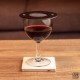 Zuri Ventilated Wine Glass Covers, Aluminium & Powder Coated Black, Diameter 100mm