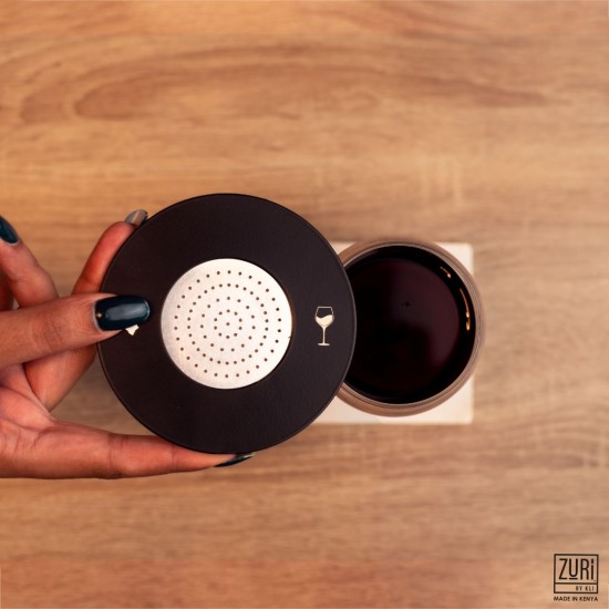 Zuri Ventilated Wine Glass Covers, Aluminium & Powder Coated Black, Diameter 100mm, WCC1B Shop quality Zuri Ventilated Wine Glass Covers, Aluminium & Powder Coated Black, Diameter 100mm in Kenya from vituzote.com Shop in-store or online and get countrywide delivery!