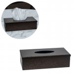 Zuri Textured Finish Tissue Box Holder - Antique Copper - Made in Kenya