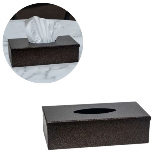 Zuri Textured Finish Tissue Box Holder - Antique Copper - Made in Kenya Zuri Textured Finish Tissue Box Holder - Antique Copper - Made in Kenya