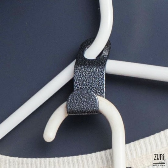 Zuri Clothing Hanger Connector Hooks-Antique Silver( Set of 6)