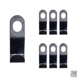 Zuri Clothing Hanger Connector Hooks-Antique Silver( Set of 6)