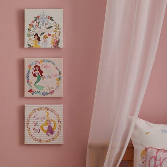 Shop quality Dunelm Disney Princess Set of 3 Canvas, 20cm x 20cm (8" x 8") in Kenya from vituzote.com Shop in-store or online and get countrywide delivery!