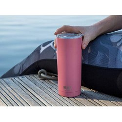 BUILT Double Walled Stainless Steel Water Travel Mug Pink, 590ml