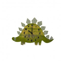 Dunelm Dinosaur Wall Clock Green