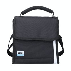 Built Cool Lunch Bag with Removable Ice Packs, Polyester, Black