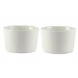 Dunelm Ramekin Pausa Dishes, White, Set of 2