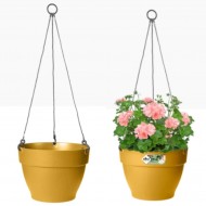 Elho Vibia Campana Hanging Basktet, 26cm - Honey Yellow