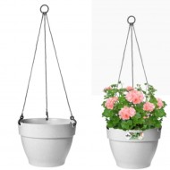Elho Vibia Campana Hanging Basket, 26 cm - Living Concrete