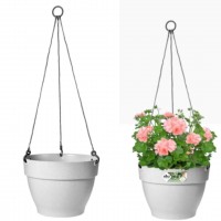 Elho Vibia Campana Hanging Basket, 26 cm - Living Concrete