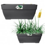 Elho Vibia Campana Terrace Trough, 80cm -  Anthracite