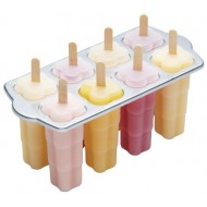 Kitchen Craft Deluxe Ice Lolly Makers, Set of 8 + 16 Sticks